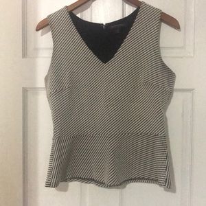 Banana republic textured peplum top